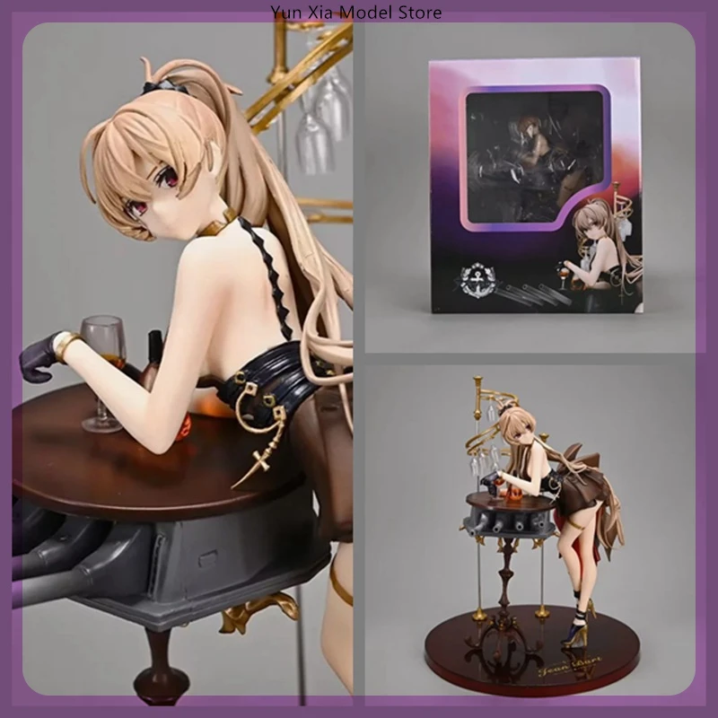 26cm Azur Lane Mnf Jean Bart Dress Ver 1/7 Anime Figures Game Girl Statue Cartoon Models Collectible Toys Ornament Doll Toy Gift