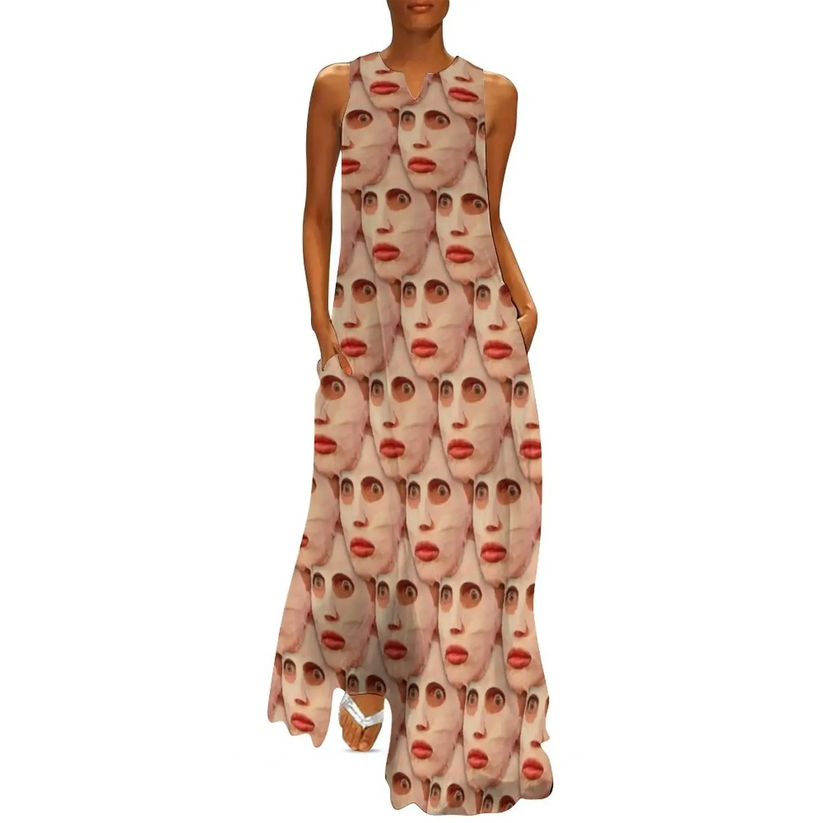 

Alyssa Edwards Beauty Mask Pattern Long Dress prom dresses 2025 Women's evening dress evening dress woman