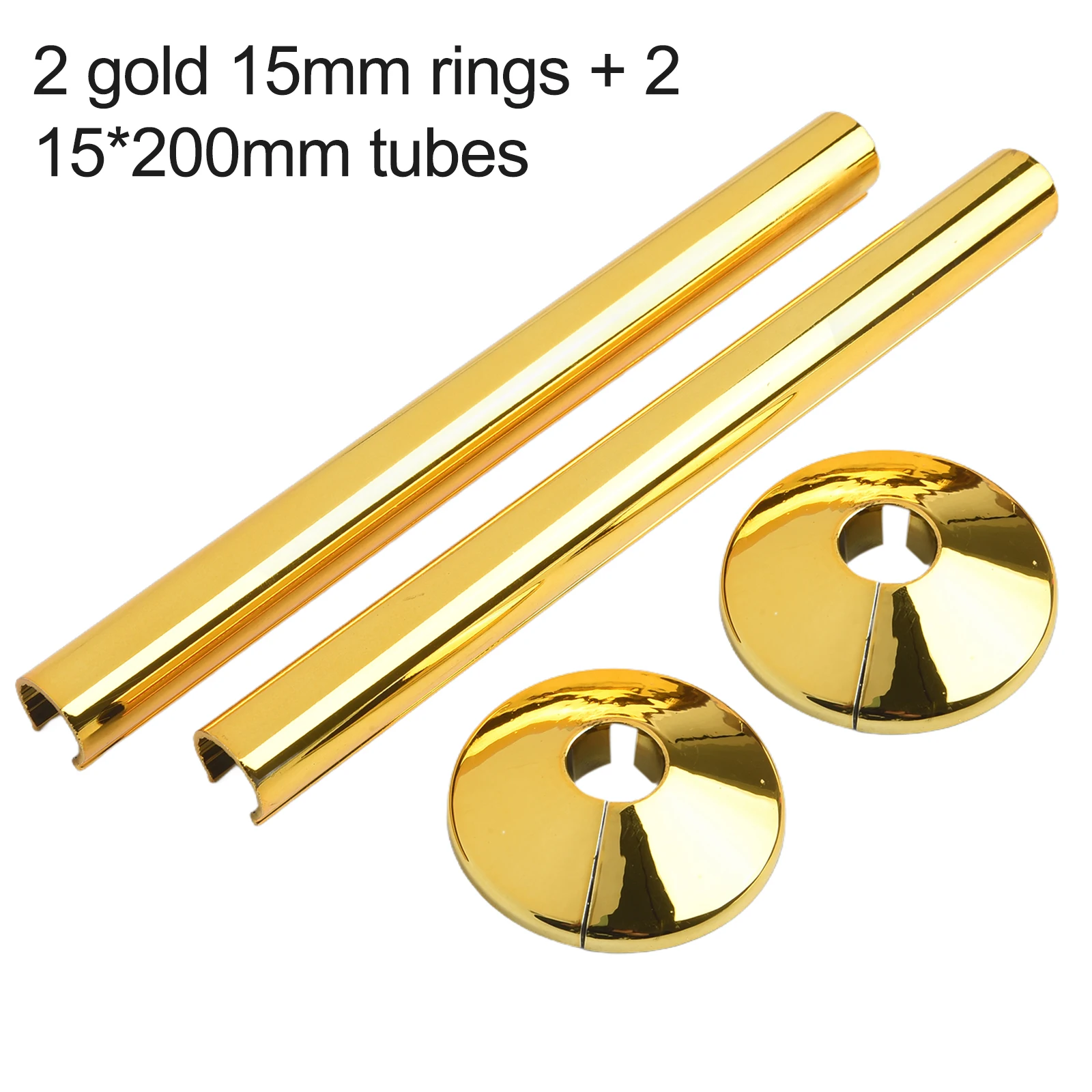 

Украшение труб, оцинкованная крышка, декоративная крышка для ванной комнаты, дома, 2 комплекта, 5 цветов, вариант декора, длина 200 мм, пластик