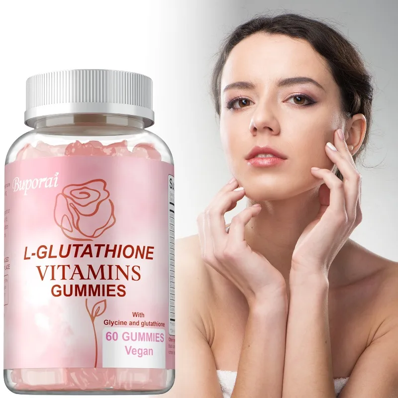 

L-Glutathione Vitamin Gummies - Antioxidant, Supports Anti-aging Whitening, Hair, Nails, Antioxidant, Non-GMO, Gluten-Free