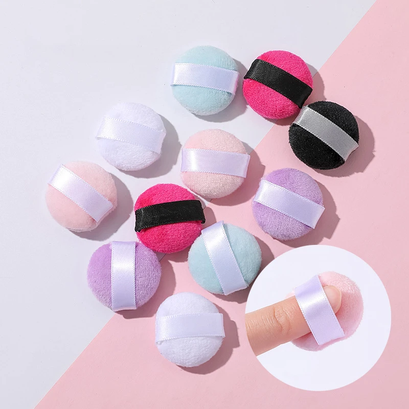 3/4/6Pcs Mini Size Finger Puff Set Professional Cosmetic Cushion Concealer Foundation Detail Makeup Sponge Beauty Tool