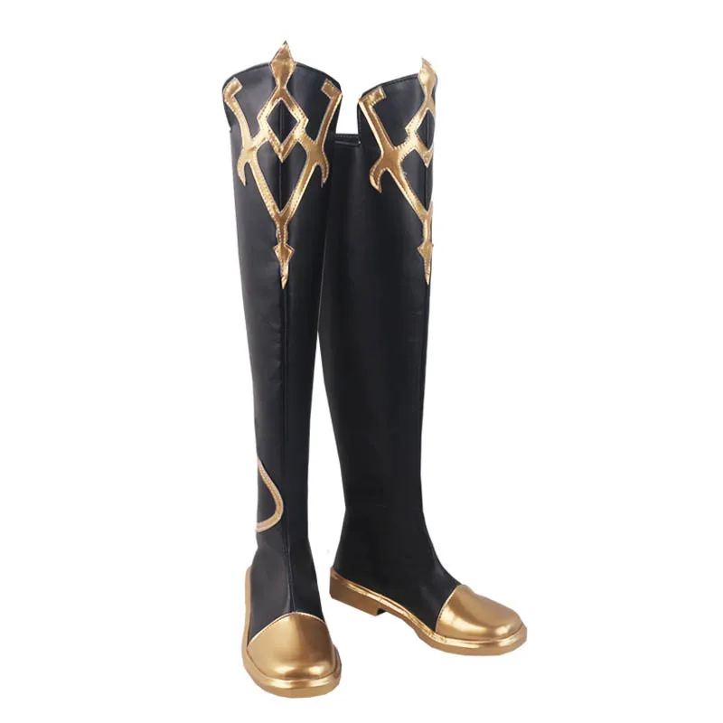 Genshin Impact Aether Cosplay Schoenen Overknee Laarzen Halloween Maskerade Carnaval Prestaties Feestkostuum Rekwisieten