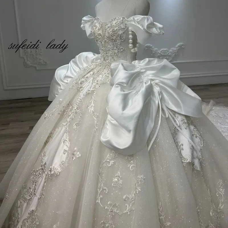 Robe de mariée blanche à une épaule, robe de mariée de luxe élégante, nouveau, 2023