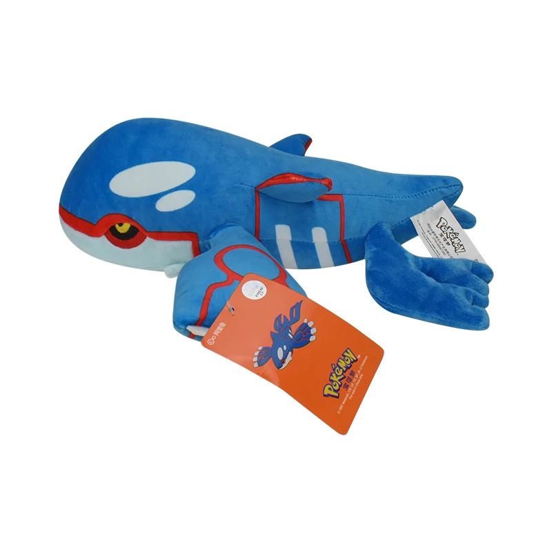 Kyogre Peluche Pokemon Peluche bambole di pezza Cartoon bambole carine Kawaii compleanno regalo di natale per bambini collezione di amici