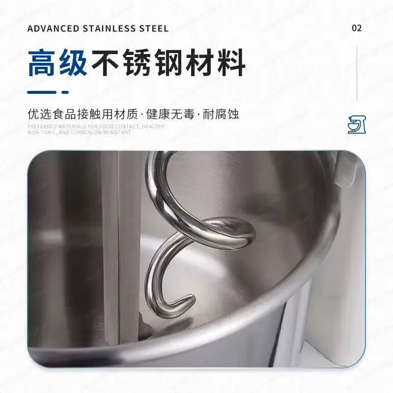 Mechanical Equipment Commercial Dough Mixer 10L Small Capacity Kneading Machine, Digital Display Screen Button Switch