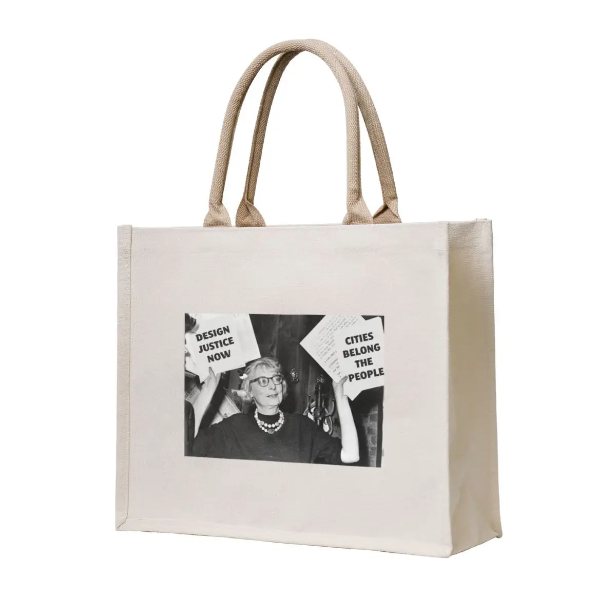 

Jane Jacobs Design Justice Now Tote Bag Gift bag Canvas shoulder bag Women's shopper sac pour femme