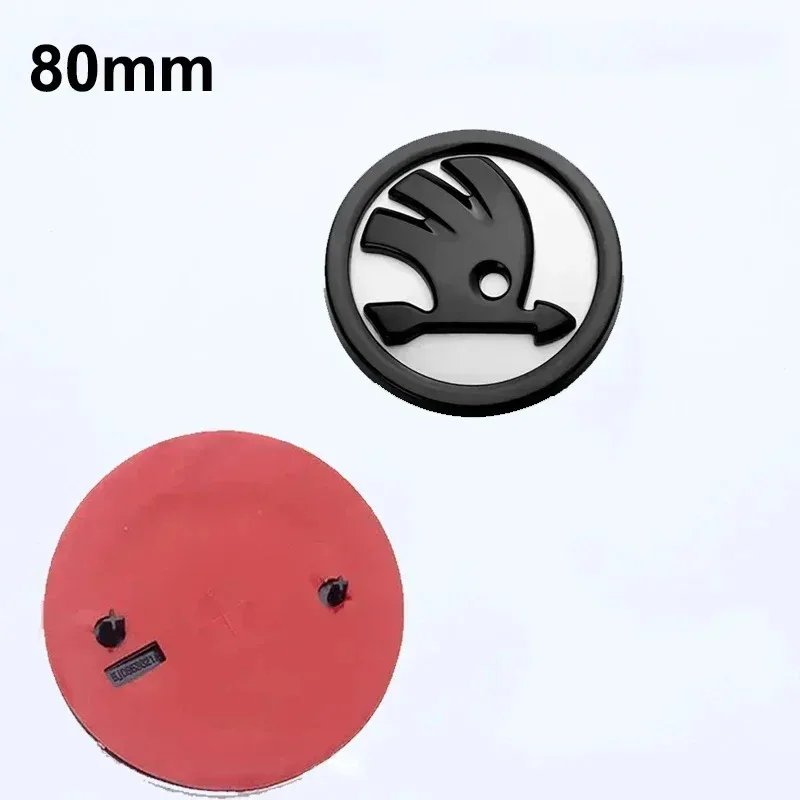 ABS سيارة الجبهة الخلفية شعار ملصق شعار التصميم لسكودا اوكتافيا رابيد فابيا لورا سوبيرب كودياق كاروك استبدال الملحقات #6