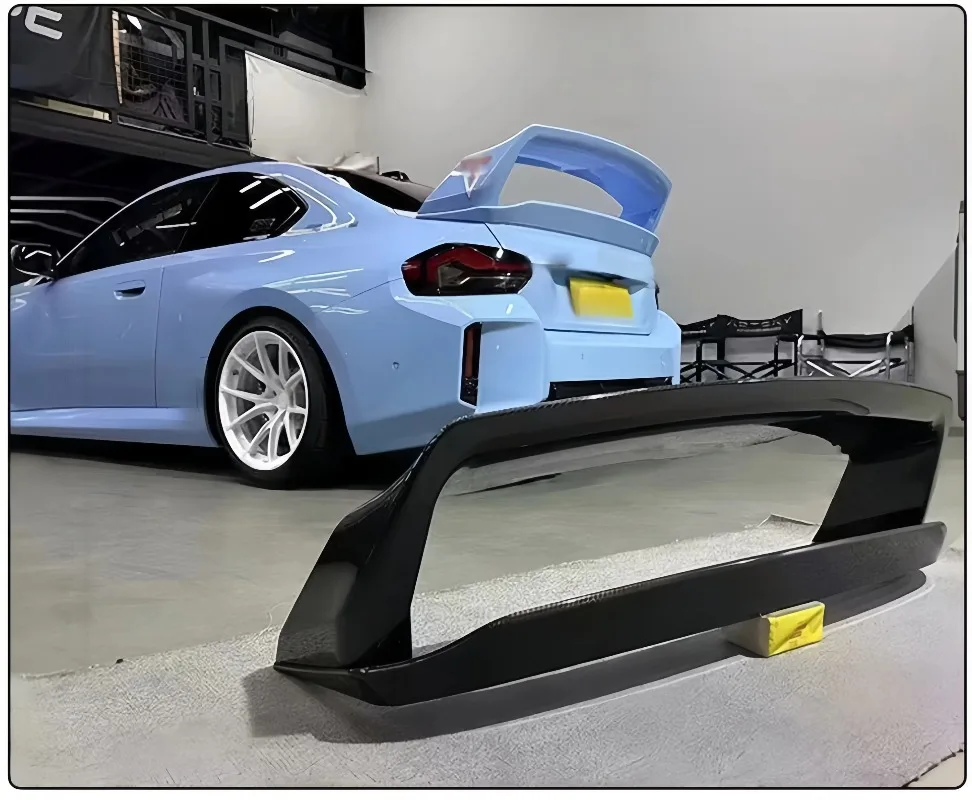 2023+ High Quality Carbon Fiber Car Bumpers Suitable forM2 G87 Carbon Fiber Modified Alpha-N Double-layer Tail Wing