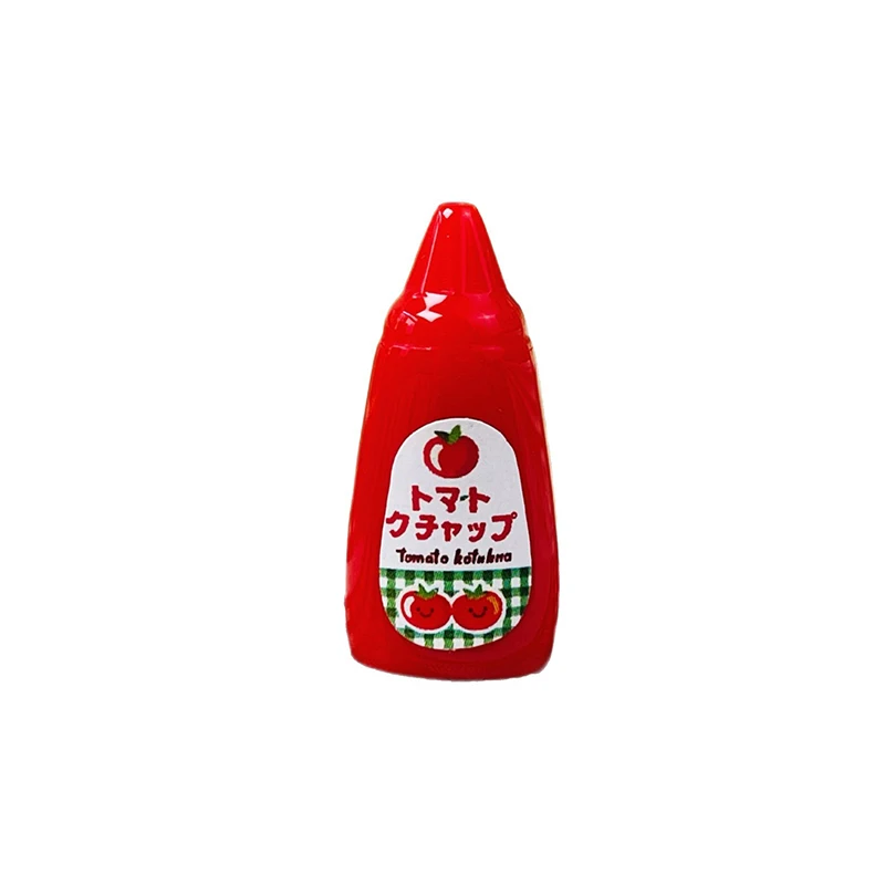 10 stks/set Poppenhuis Miniatuur Squeeze Ketchup Flessen Jam Mini Ketchup Fantasiespel Voedsel Voor Pop Decoratie Accessoires Speelgoed