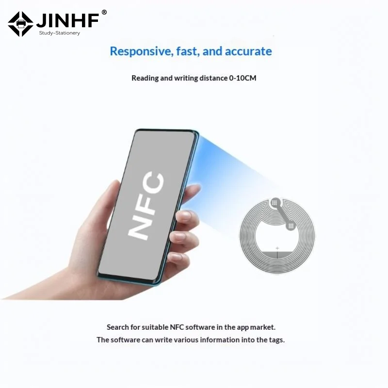 20 PCS Rewritable NFC Chip Sticker Tags With Optional 213 215 216 High Sensitive Induction For Access Control Payment Info