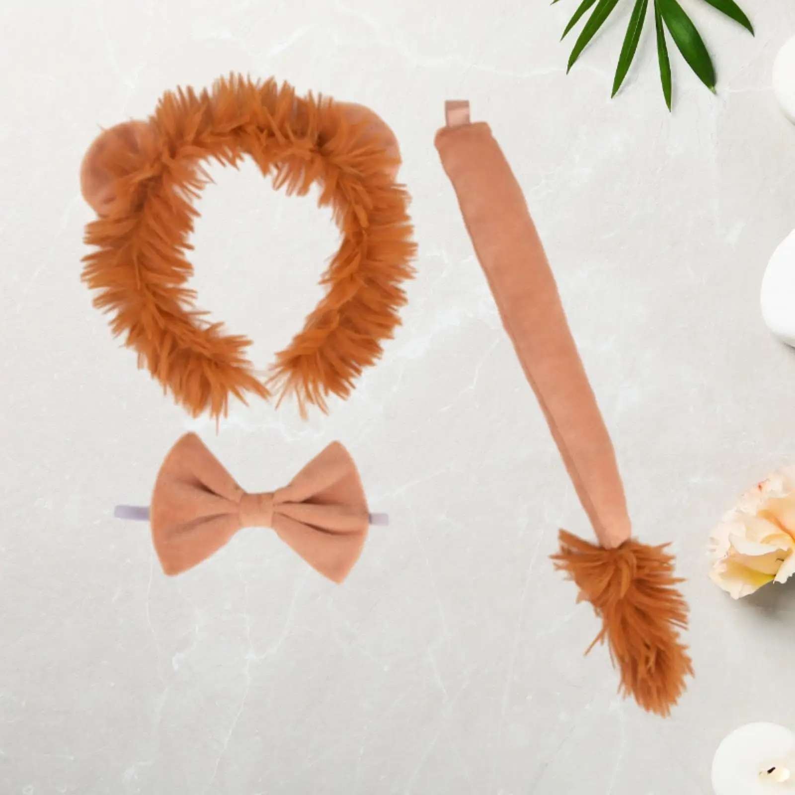 

Kids Lion Costume Set Headband Hair Hoop Lion Costumes Props for Themed Parties