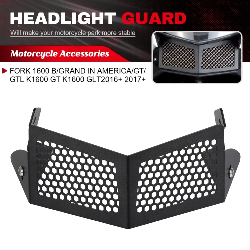 

Motorcycle Accessories Headlight Protector Cover Grill For BMW K 1600 B/Grand In America/GT/GTL K1600 GT K1600 GLT2016+ 2017+