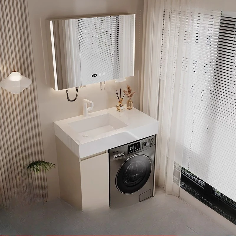 

Rock slab integrated basin balcony washing machine cabinet bathroom combination toilet washbasin hand wash face basin bathroom