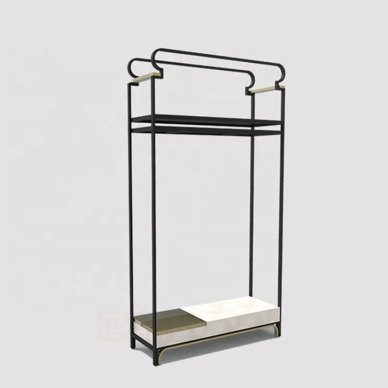 [Customized]Retail metal garment shop design garment shop display rack design