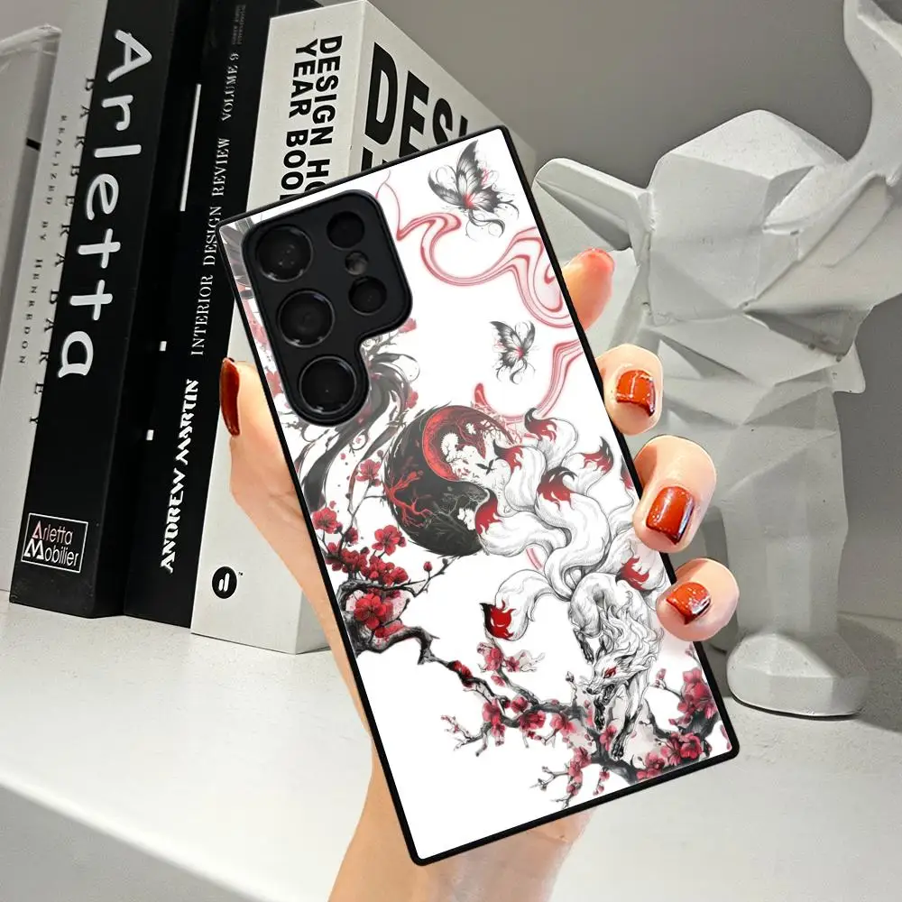 Animal Art Phone Case For Samsung Galaxy  A17 16 A15 A14 A13 A57 A37 A27 A26 A55 A35 A53 A24 A34 Tempered Glass Covers