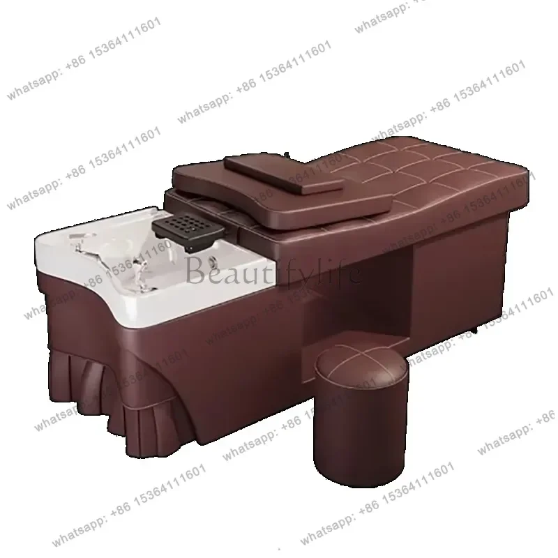 

Unique Modern Simple Hair Shampoo Bed Ergonomic Lounge Fashion Luxury Shampoo Bed Portable Trendy Cadeira De Barbearia Furniture
