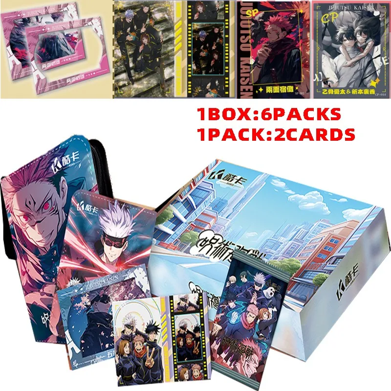 

2024 новейшие карты юютсу касин Jjk, Подарочная коллекционная карточка Booster Box Japanese Anime Gojo Nanami Tcg