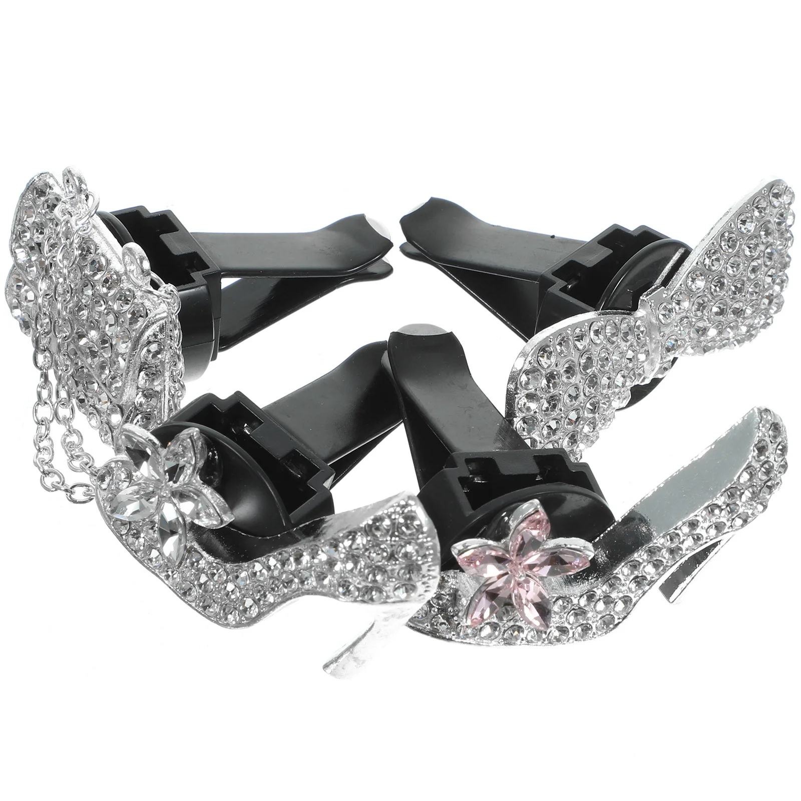 

4Pcs Car Aromatherapy Clips Bling Vent Clips Stylish Car Interior Decor Vent Accessories for Women Men