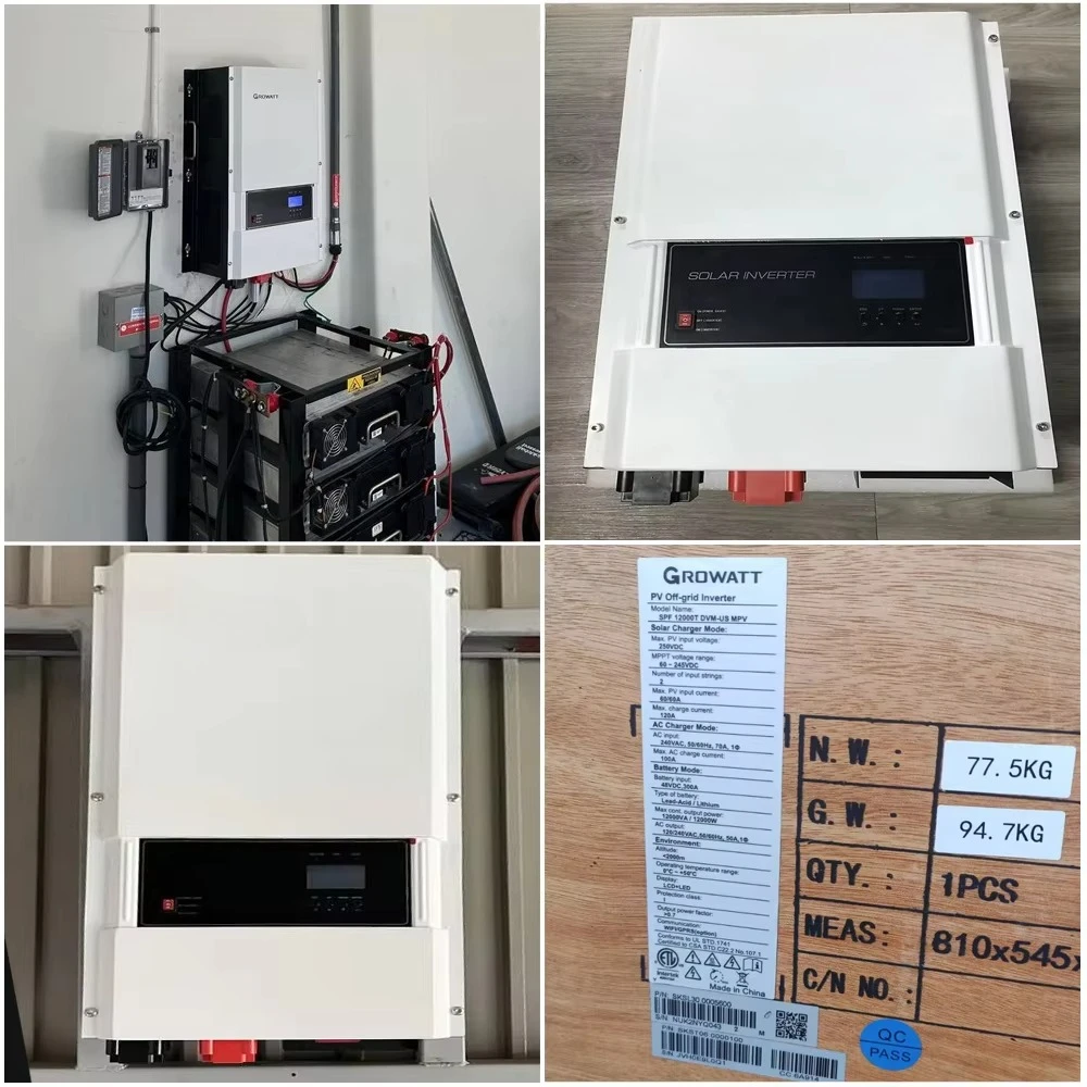 SPF 6000T DVM الهجين خارج الشبكة العاكس 48V 6kW سبليت المرحلة الولايات المتحدة العاكس للطاقة الشمسية