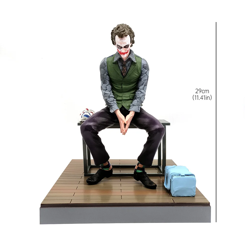 29cm Detective Comics Joker Figure Model Mafex Anime Figure Suicide Squad Joker Harleen Quinzel Supervillain Model Gift Toy