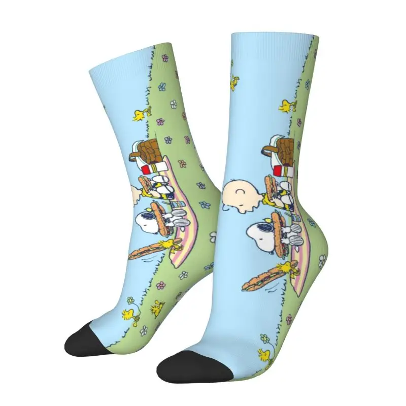 

Comics Snoopy Beagle Dog Mens Crew Socks Unisex Cool 3D Printed Cartoon Dress Socks