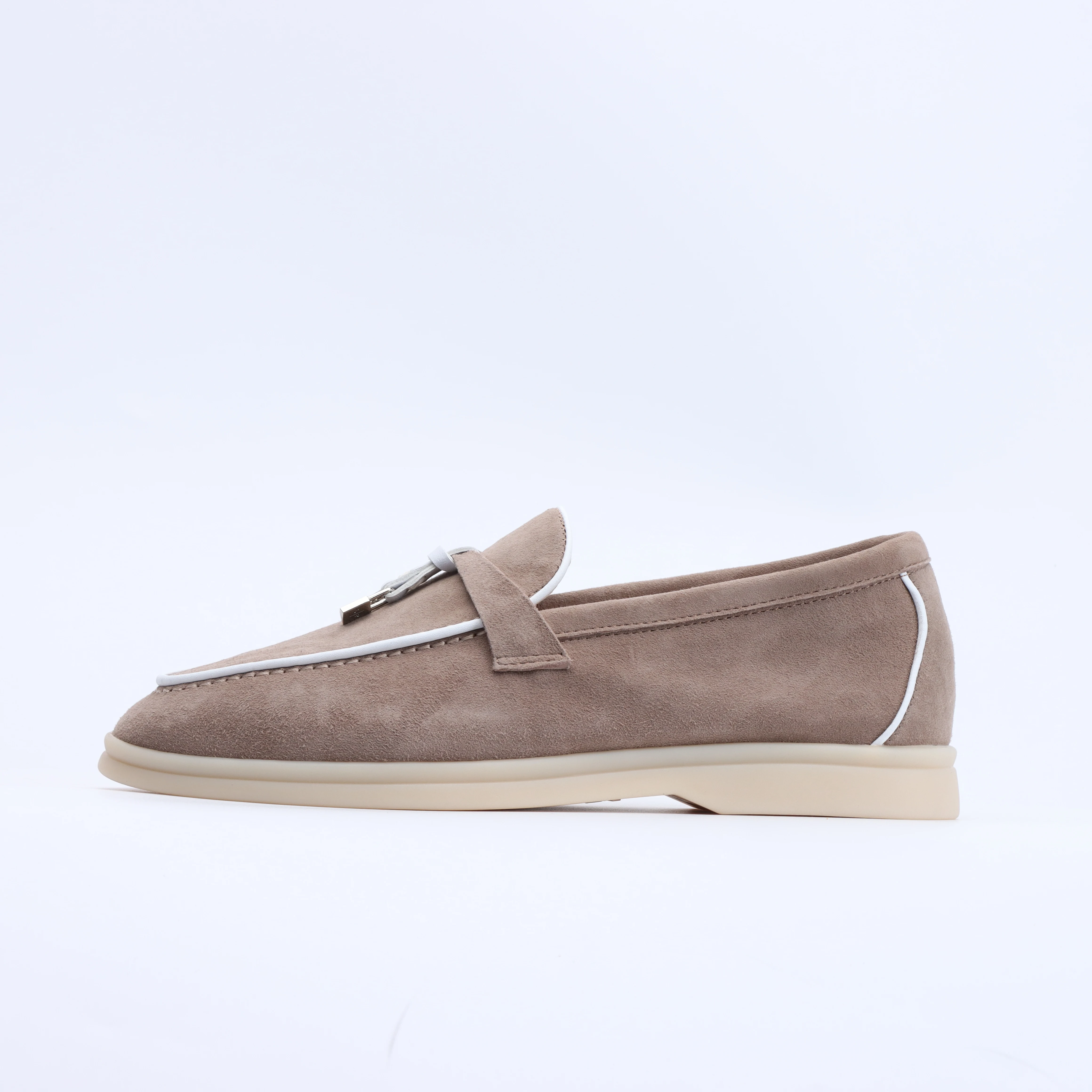 

Summer Casual Flat Moccasins Suede Leather Loafers Unisex Slip-On Designer Fashion High-Quality Shoes 2025 Style