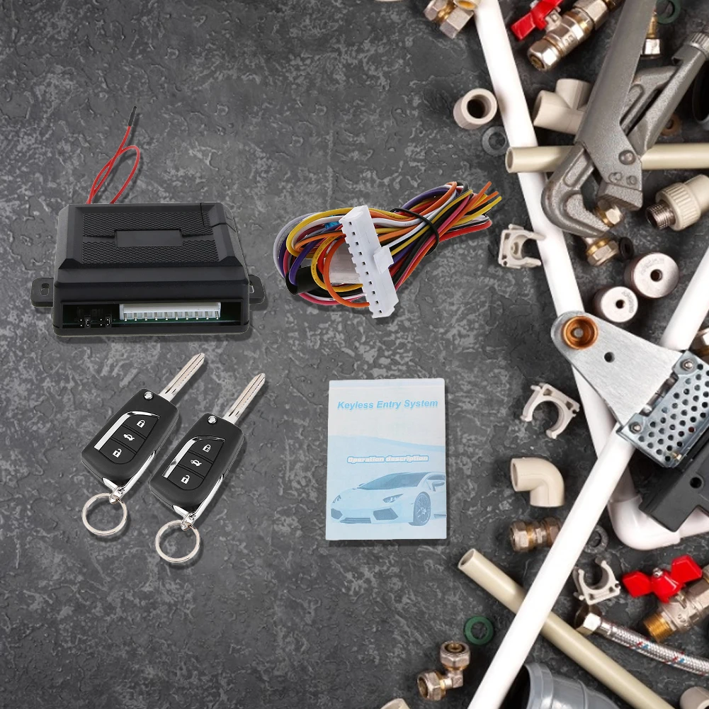 

Универсальная система бесключевого доступа для автомобиля, многофункциональный автомобильный дистанционный центральный дверной замок, комплект для блокировки без ключа, запасные части для автомобиля