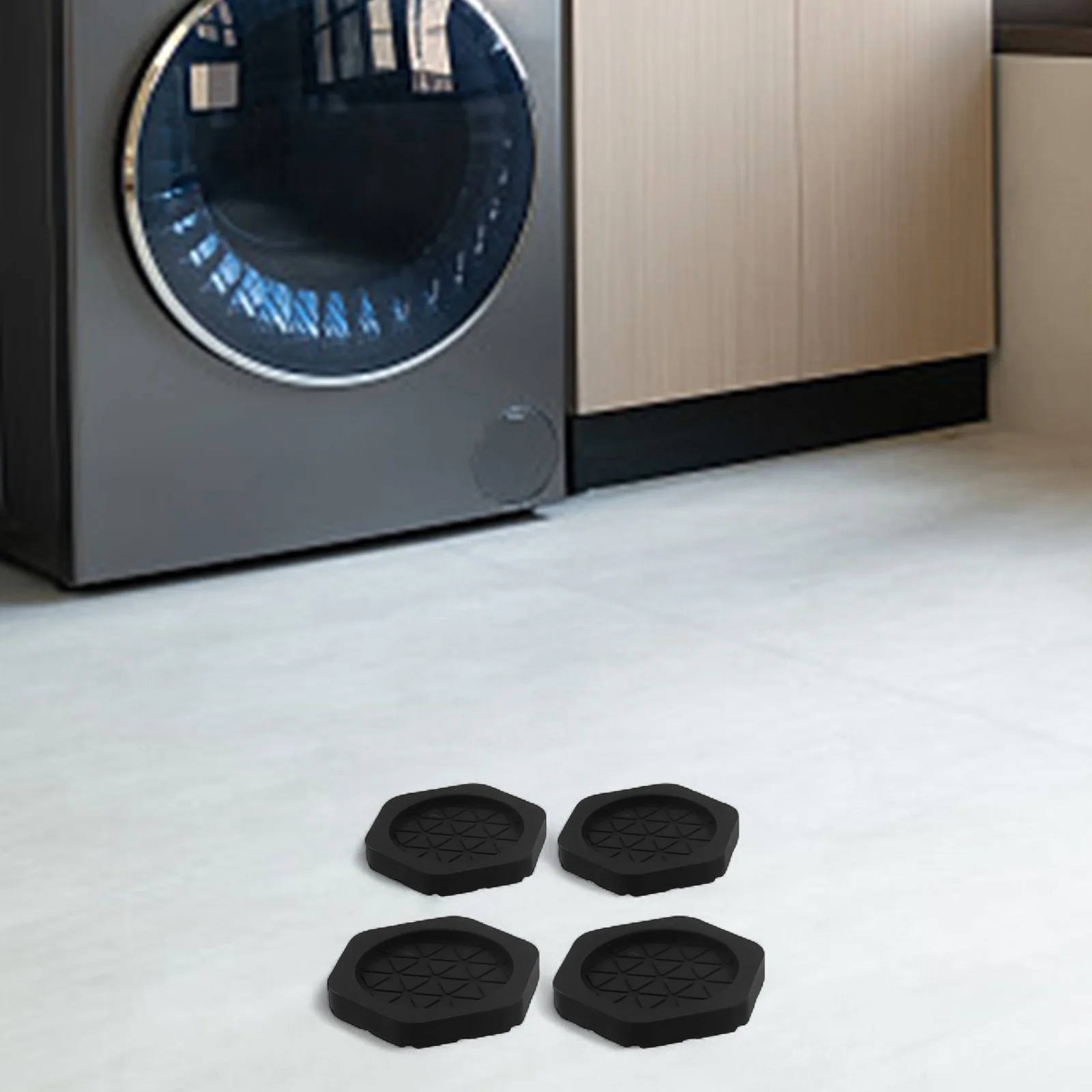Noise Reduction Anti Vibration Pads Home Improvement 6.3x6.3x0.85cm Compact Design For Machines Complete Set With Four Pads