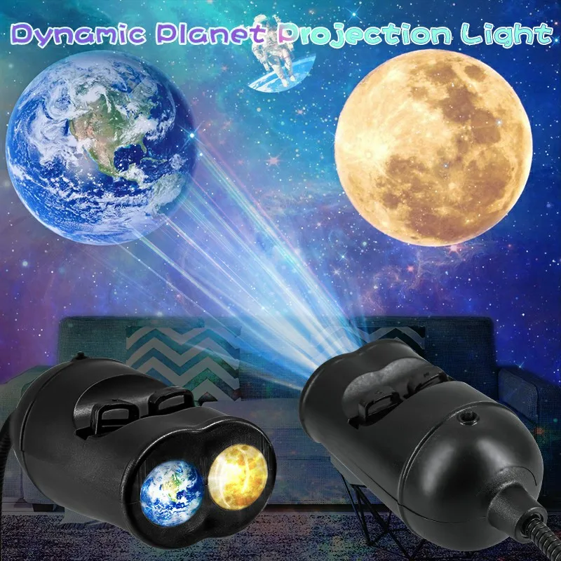 USB غالاكسي مصباح العارض ، LED ، مزدوجة 6 وضع ، عدسة نجمة ، العالم ، نجمة ، القمر ، ضوء الليل للديكور المنزل ، سيارة المحيطة الخفيفة