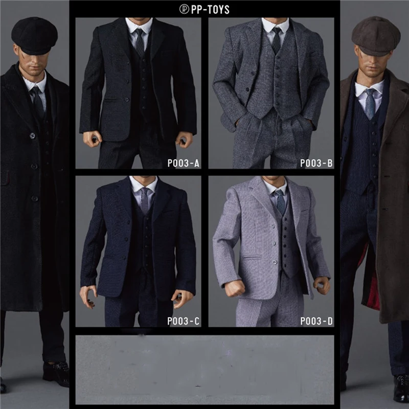 

PP-TOYS P003 4 Styles 1/6 Scale Male Soldier British Retro Western Gentleman Suit Gangster For 12Inch Action Figure Dolls