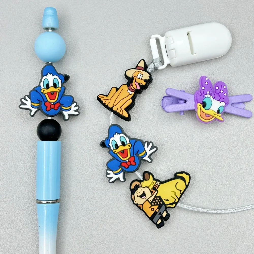 10PC DIY Cartoon Mini Silicone Beads Nipple Chain Bead Pen Bead  Jewelry Accessories Focal Bead Food Grade Silicon For Baby Toys