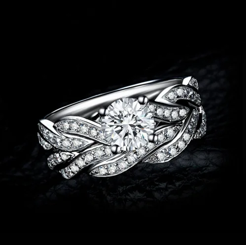 2025 جديد عصري 925 فضة كلاسيكي مزاجه الغلاف الجوي موضة كلاسيكية المرأة الماس مجموعة الزركون خاتم متعدد الاستخدامات #2