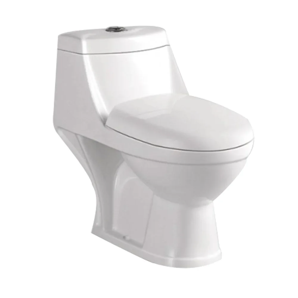 Hot Selling Modern One Piece Style Sanitary Ware s Trap P Trap square Wash Down Toilets Bathroom White Ceramic Toilet
