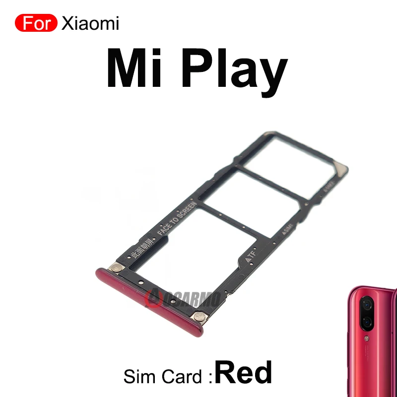 Für xiaomi mi play sim karte sim fach halter adapter buchse ersatzteile