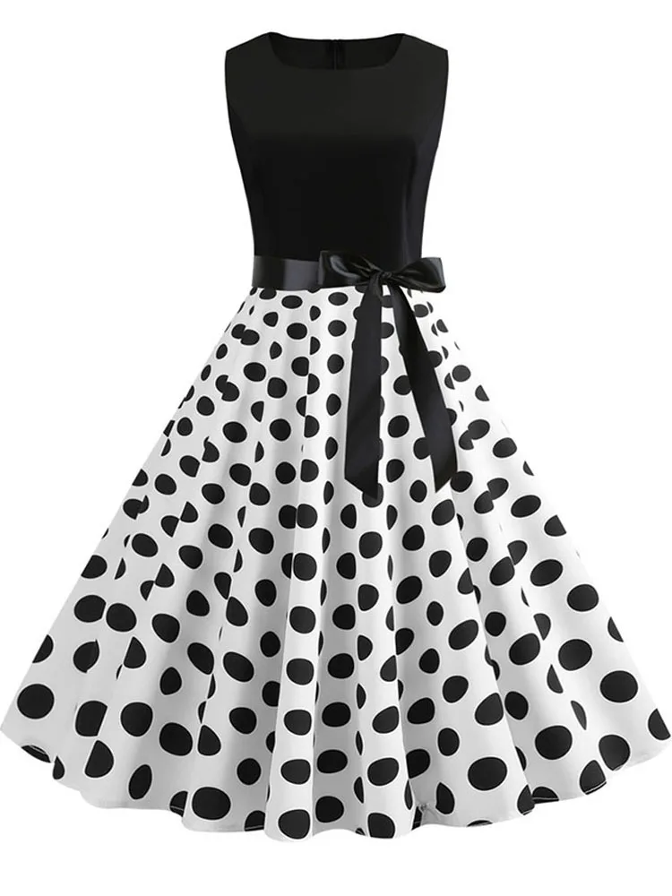 sachin and babi light blue dress Black Polka Dot Party Women Summer Red Pin Up Rockabilly Robe Femme 50s 60s  Elegant Vintage Dress
