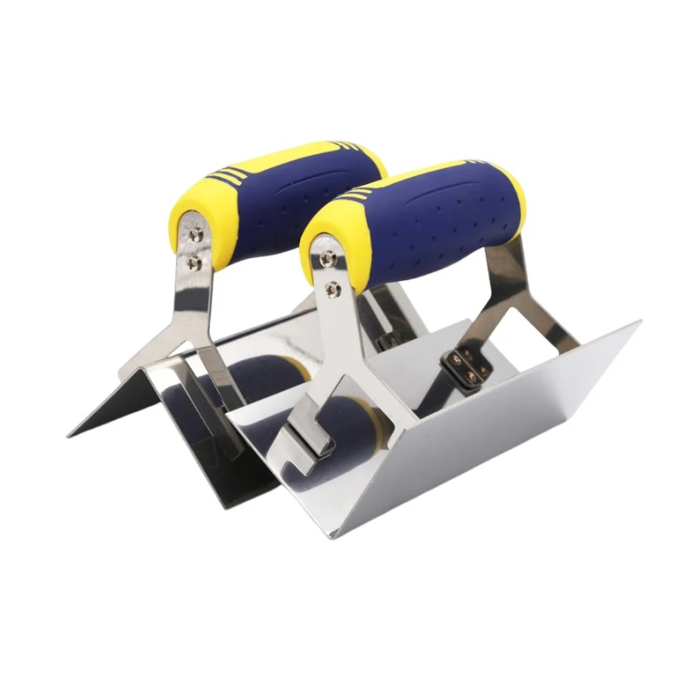 Stainless Steel Concrete Hand Edger Groover Tools Plaster Cement Finishing Wall Repair Tool For Mudding Drywall Scraping
