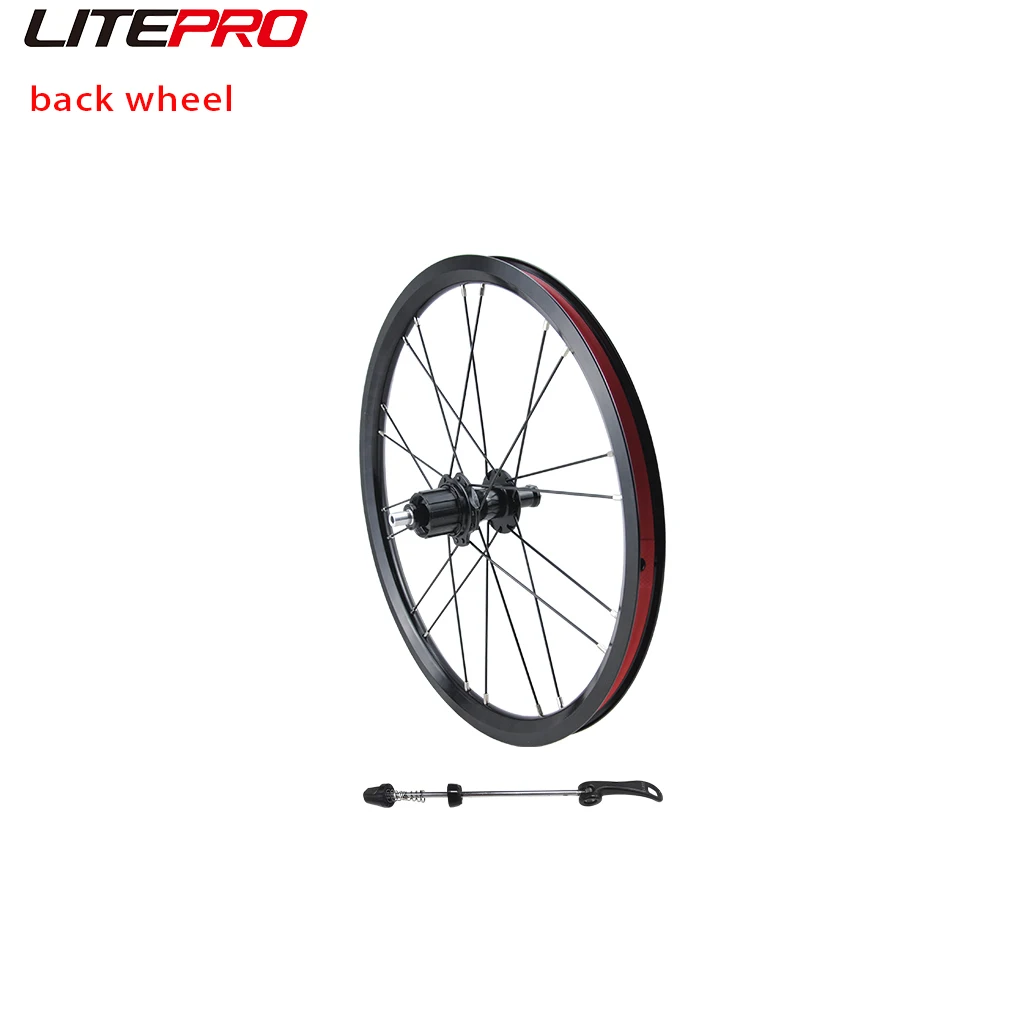 JKLapin Litepro Folding Bike External 7Speed Wheels 74x112MM 4 Bearing Aluminum Alloy Rims For Brompton 16Inch 349 Wheelset