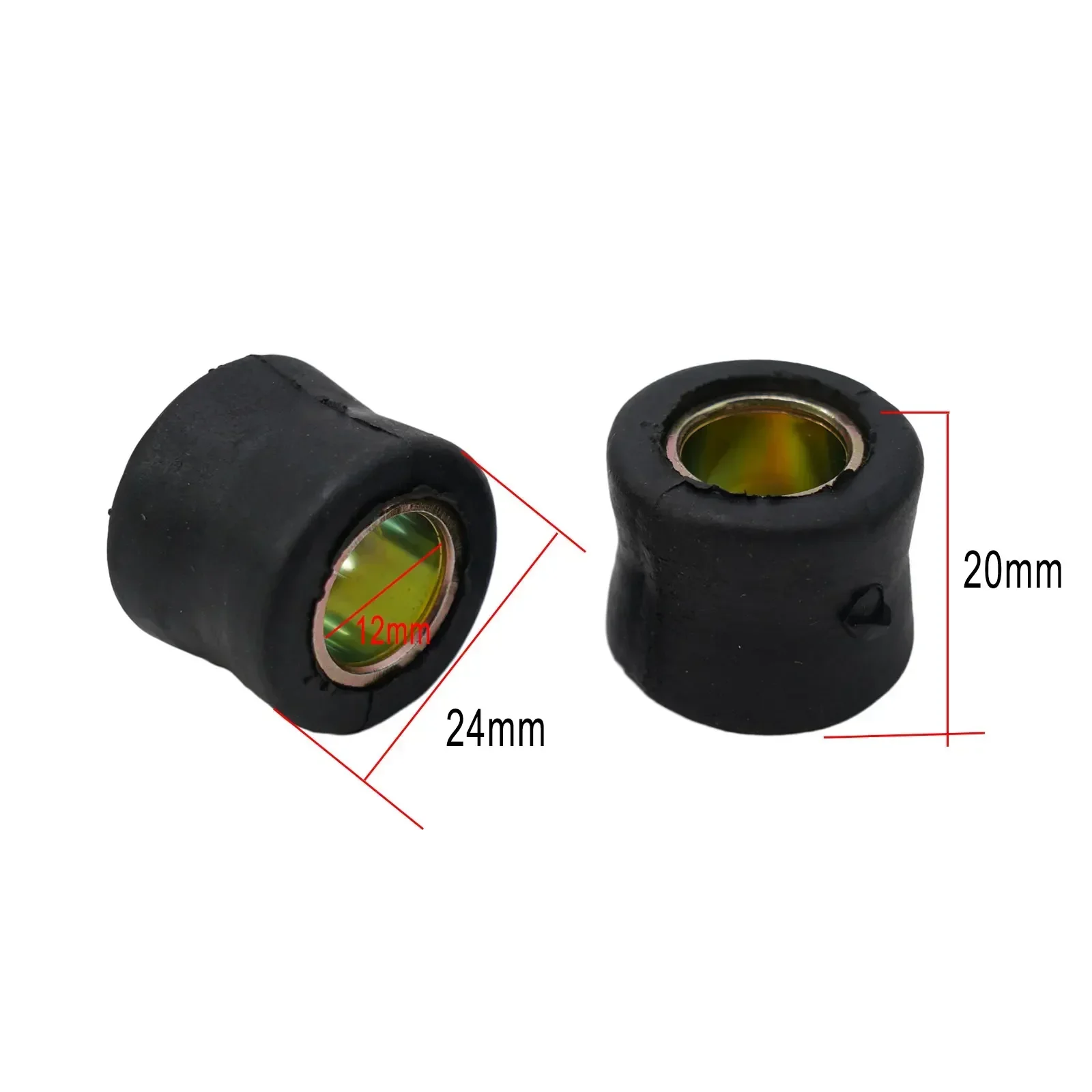 4pcs 12mm Motorcycle Scooter Rear Shock Absorber Bushing Rubber Ring Wheel Damper Bush Bushing Shock Absorber Bushes