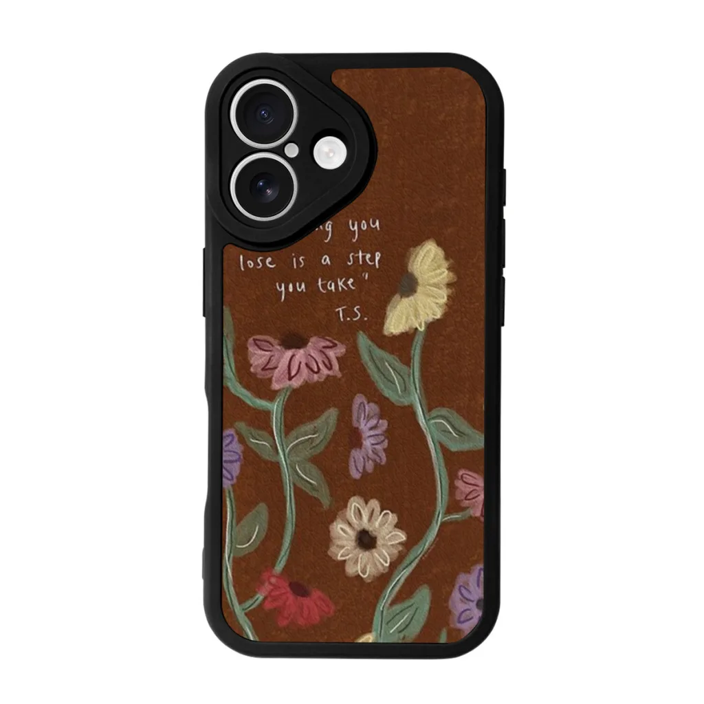 

everything you lose is a step you take Phone Case For iPhone 16 Pro Max Silicone Skin Case