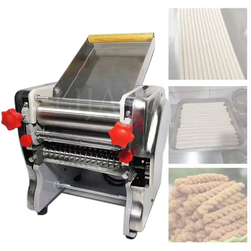 Automatische Elektrische Gebak Kin Cutter Thuis Noodle Druk Deeg Rolling Machine Pasta Maker 8Mm 10Mm 12Mm 15Mm