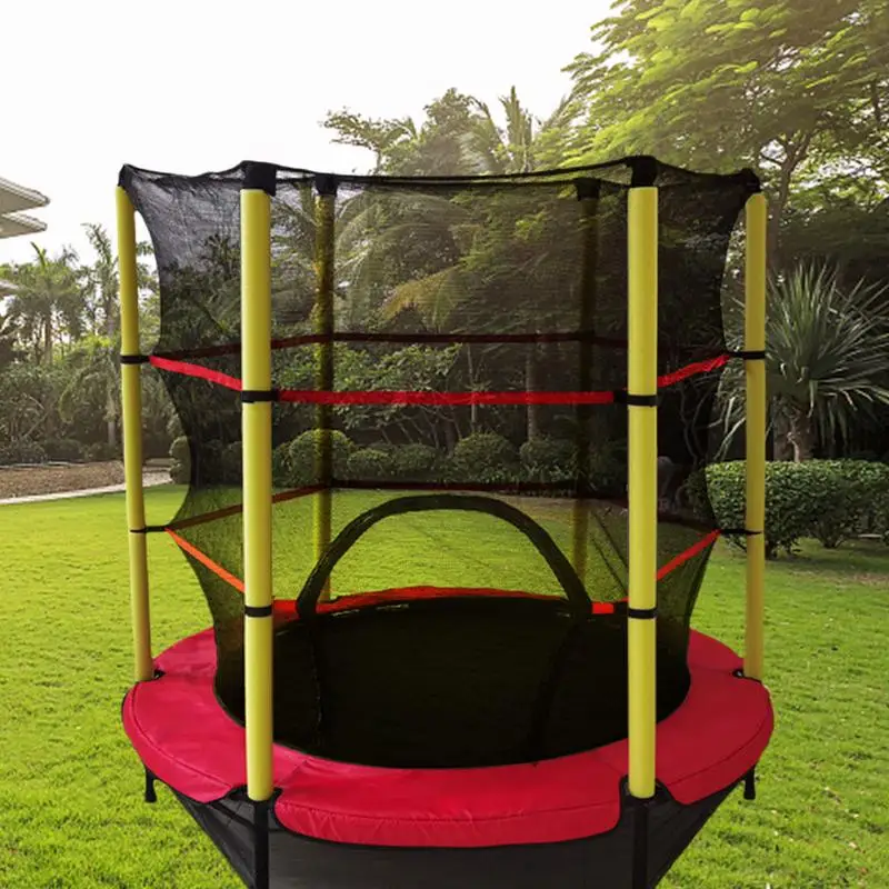 55 Inch Trampoline Enclosure Net Children Safe Protective Trampoline Replacement Accessories Jumping Bed Inner Safe Net