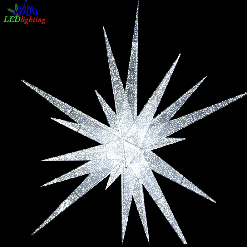 Custom. garden mall outdoor illumination decoration 3D star lights