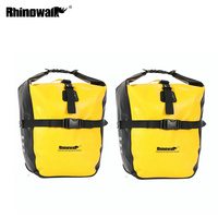 Rhinowalk 2 PCS Bicycle Front Rear Rack Tail Seat Trunk Pack 20L Waterproof Portable Cycling MTB Pannier Bag Bike Accessories