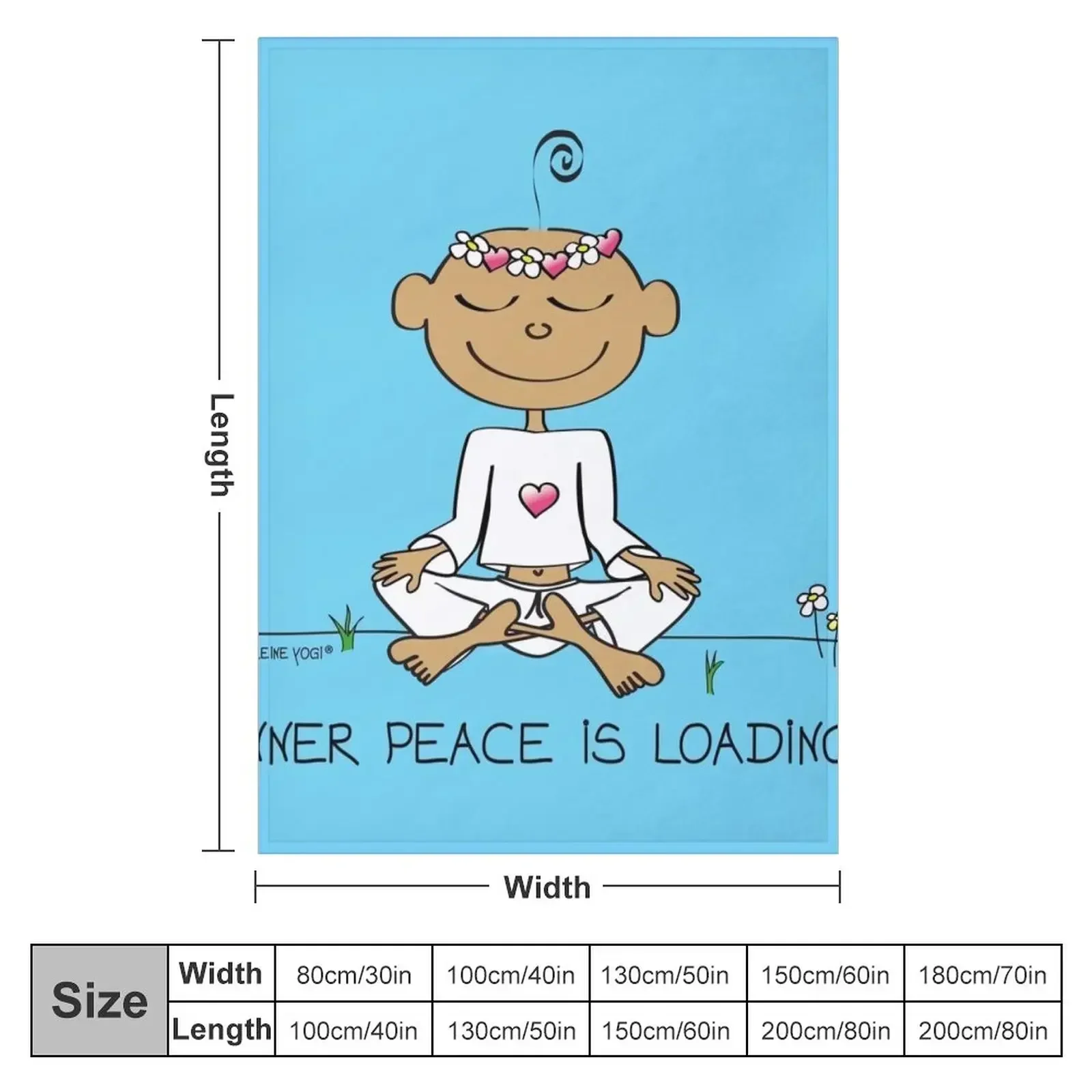 Inner Peace Is Loading Throw Blanket blankets ands Designers wednesday Vintage Moving christmas decoration Blankets