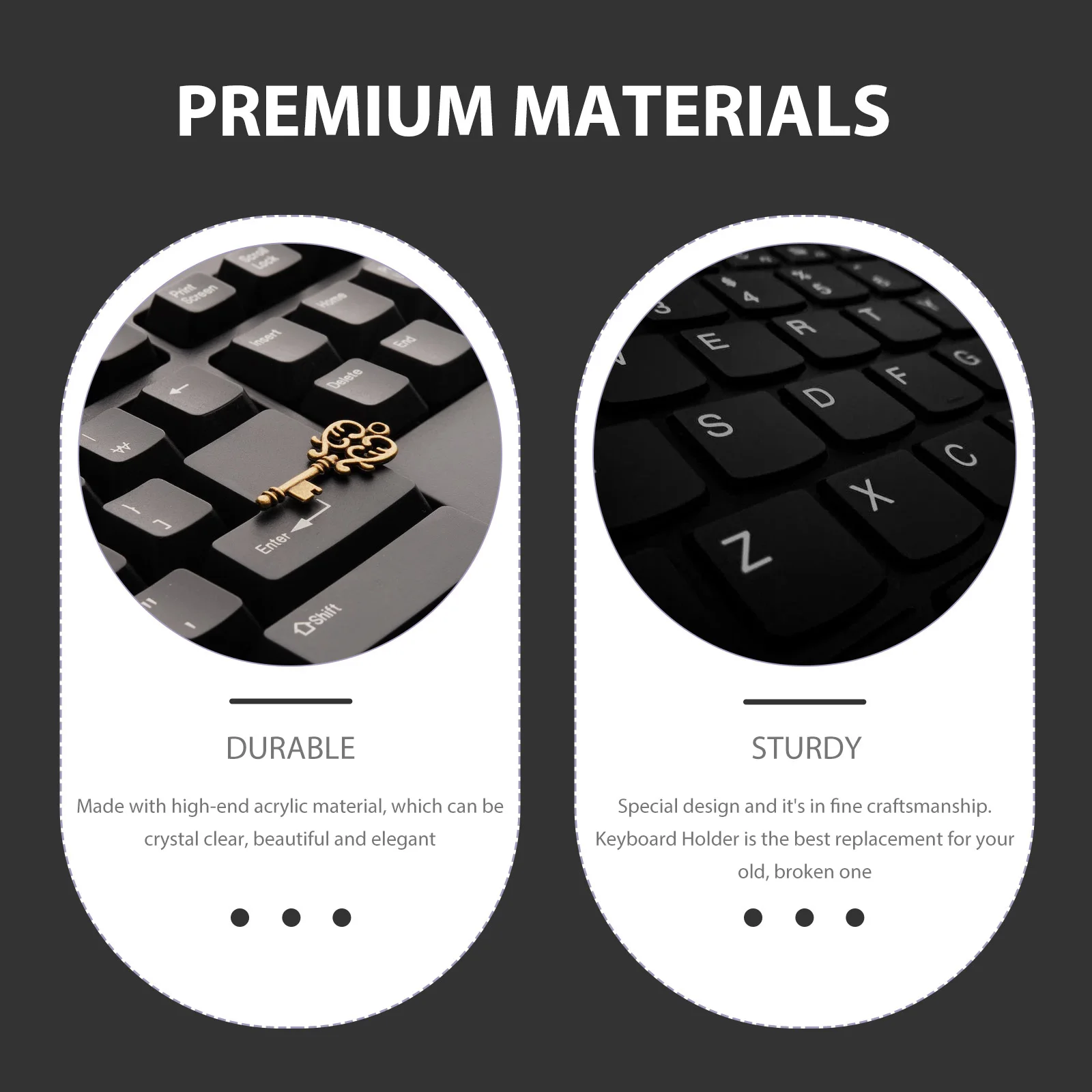 

Акриловый наклонный держатель для клавиатуры, подставка для компьютерной клавиатуры, офисные принадлежности, прозрачные эргономичные настольные аксессуары, акриловые подставки