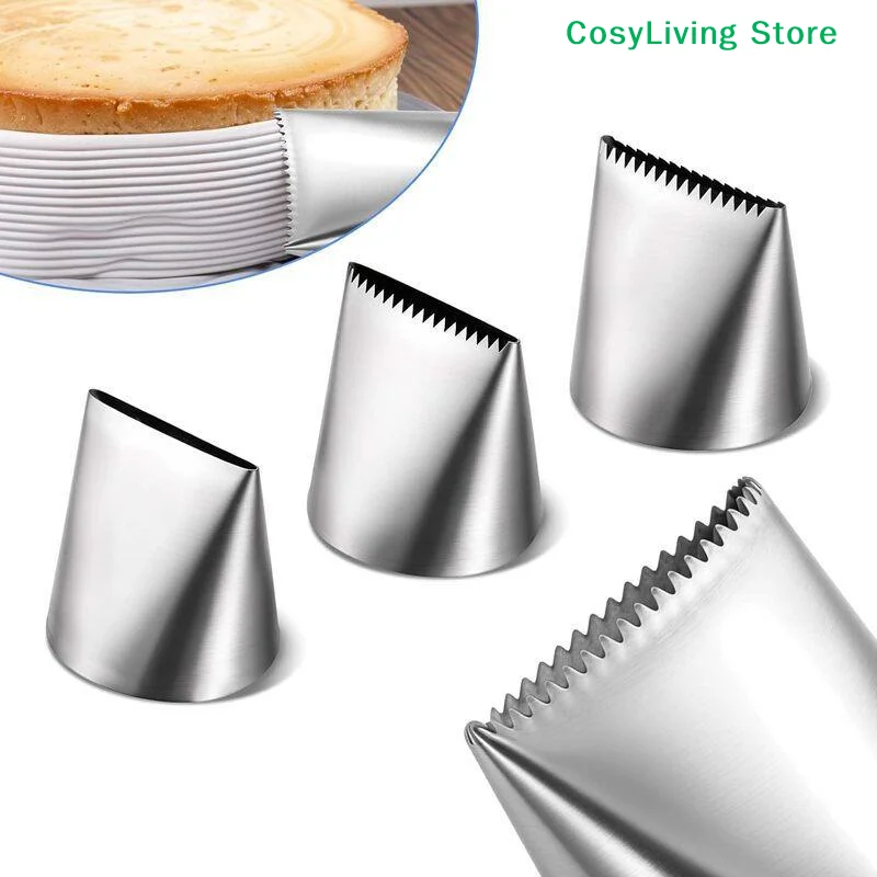 [CL]1/3Pcs Oversized DIY Cake Making Cream Cupcake Stainless Steel Tools Mouth Flower Lcing Piping Nozzles Kitchen Pastry Decor