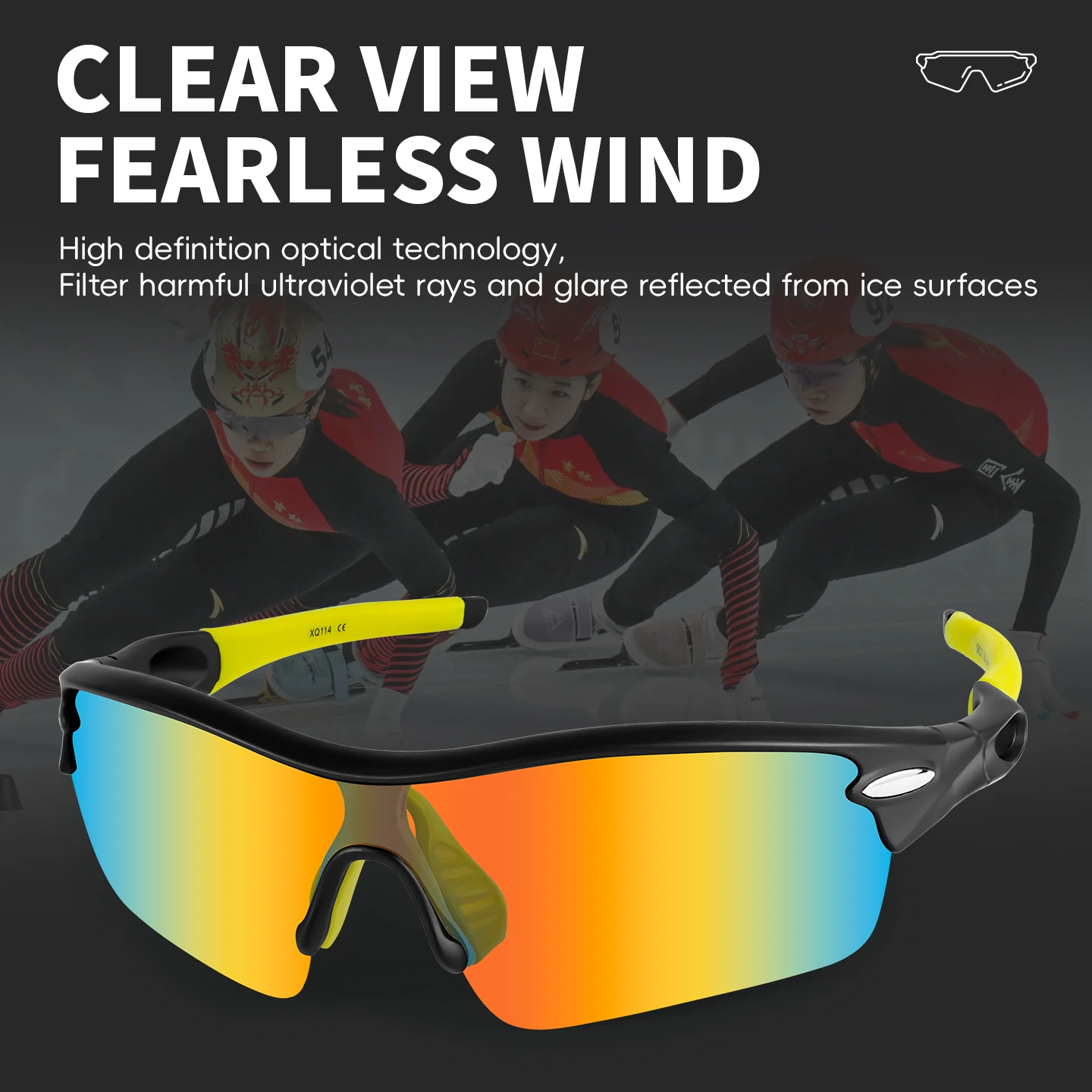 

Fashion Sports Polarized Sunglasses for Men Women Cycling Running Fishing Sun Glasses Lightweight Outdoor Goggles