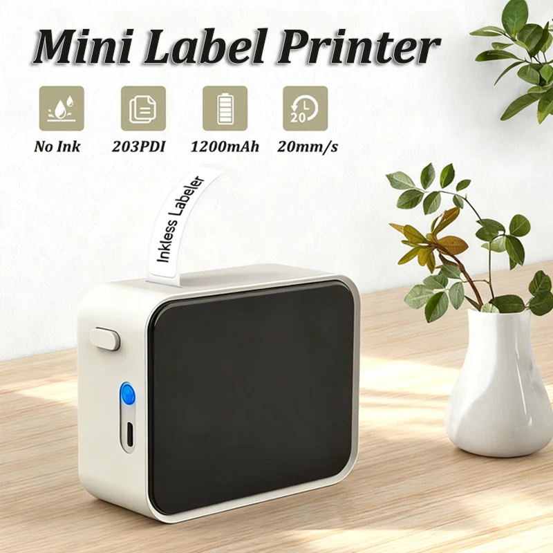 Marklife P15 Mini Label Printer Portable Thermal Printer Inkless Self-adhesive Paper Sticker Printing Machine Name Tag Labeller