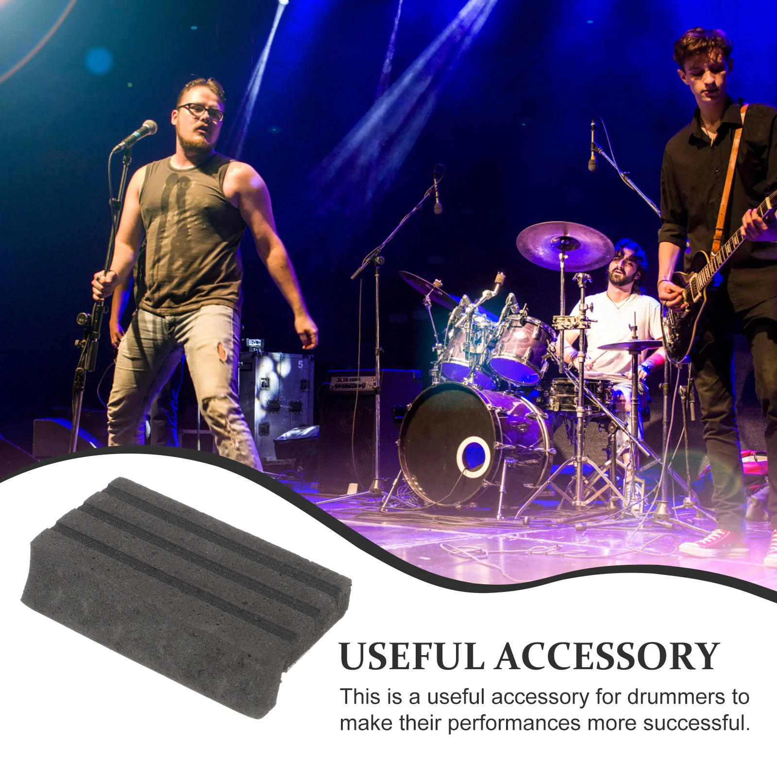 

2 Pcs Drum Rack Anti-slip Cotton Bass Hoop Guard Thick Pad for Pedal Accessory Kit Accessories Drums