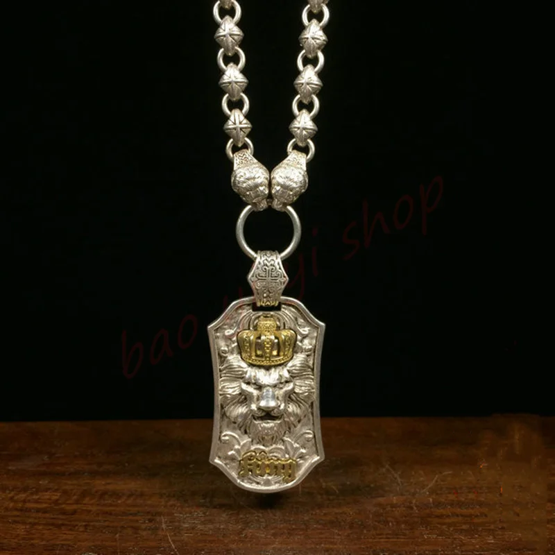 Handmade Lion Necklace for Men and Women, Exquisite Neck Ornaments